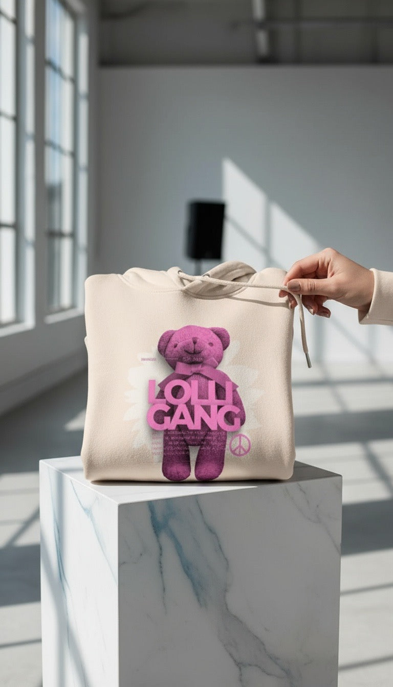 LOLLI GANG Unisex Premium Pullover Hoodie | PALE PINK