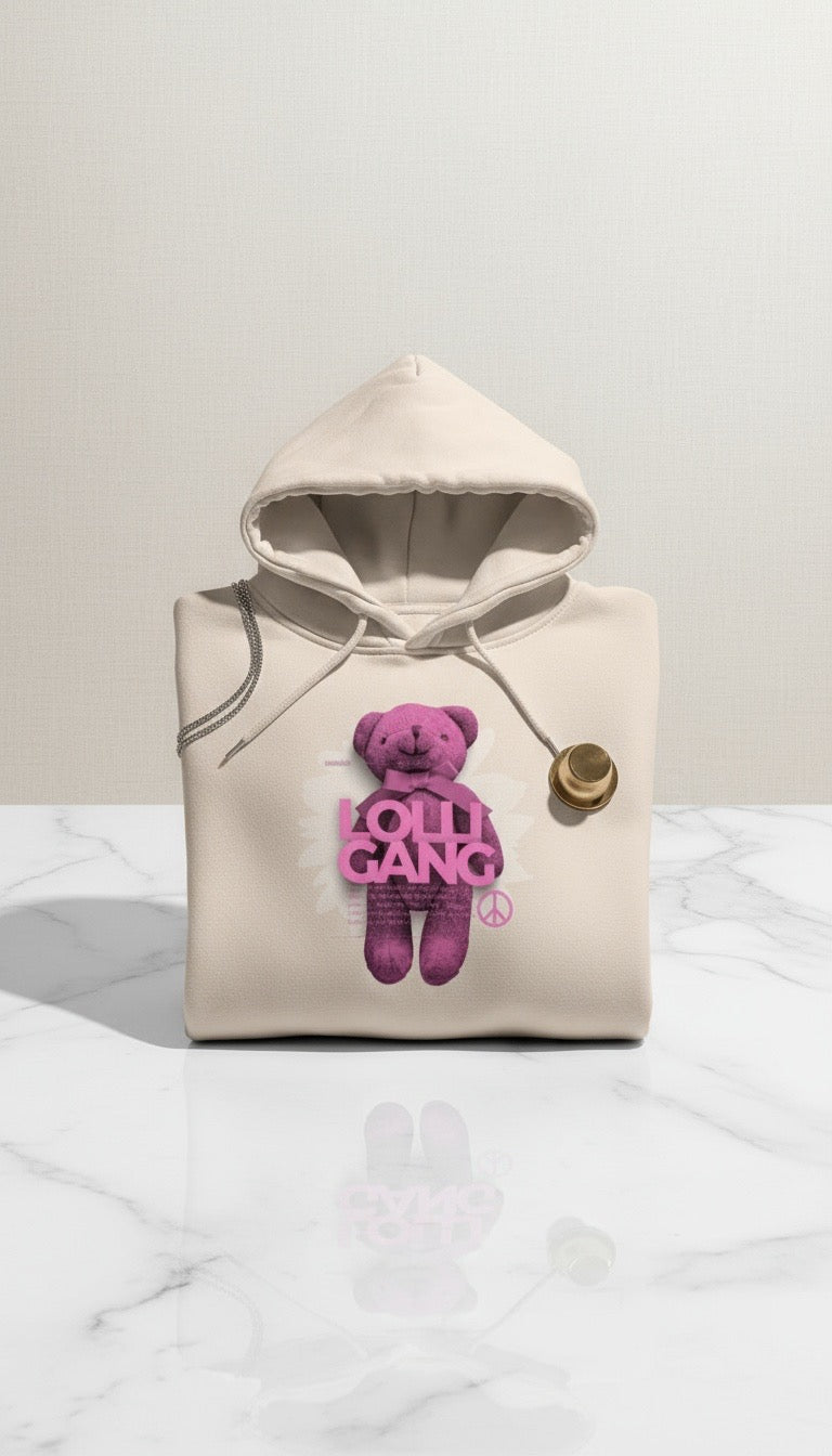 LOLLI GANG Unisex Premium Pullover Hoodie | PALE PINK