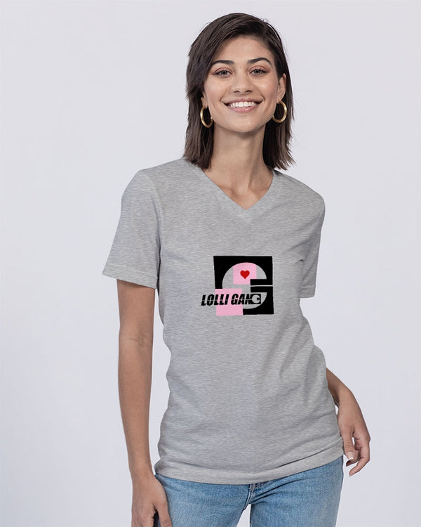 LOLLI GANG Unisex Jersey V-Neck Tee | Bella + Canvas