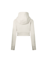 Cropped Zip-Through Hoodie