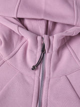 Cropped Zip-Through Hoodie