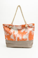 Tie-Dye Tote with Rope Handles
