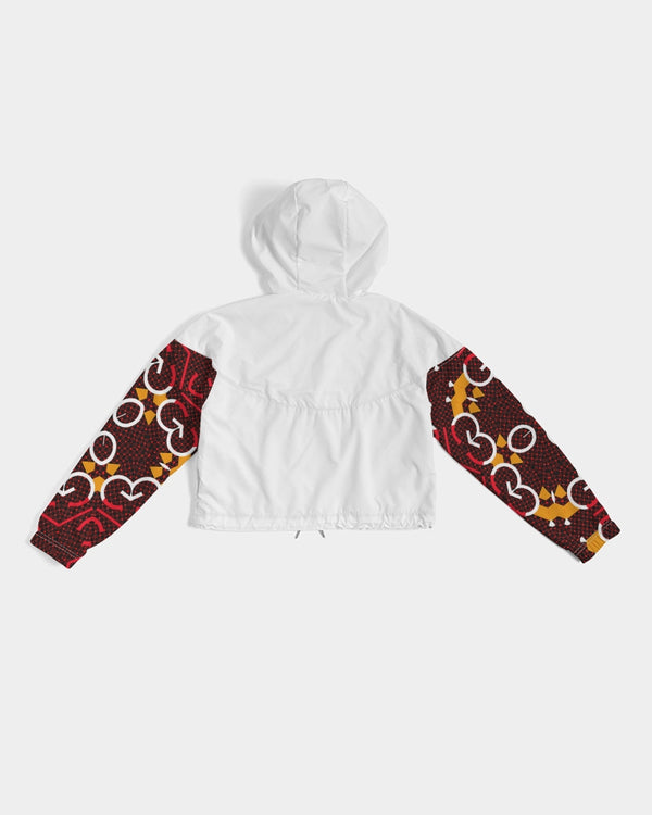 LOLLI GANG ABSTRACT COLLECTION Women's Cropped Windbreaker