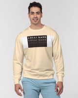 LOLLI GANG MENS Classic French Terry Crewneck Pullover | CREAM