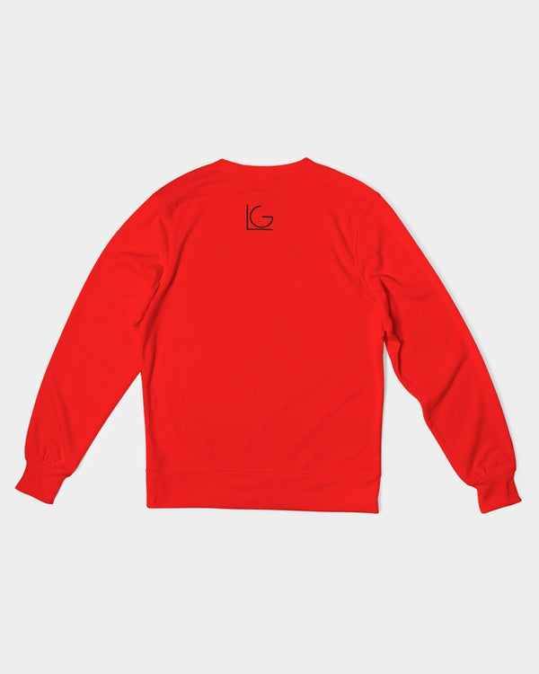 LOLLI GANG Men's Classic French Terry Crewneck Pullover