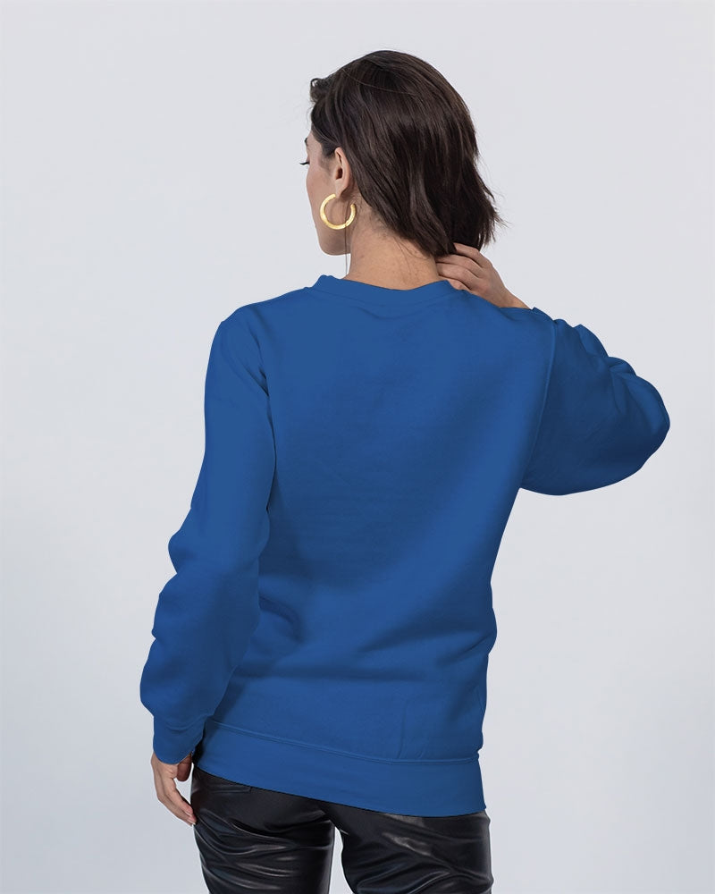 LOLLI GANG Unisex Premium Crewneck Sweatshirt | OATMEAL HEATHER| TRUE ROYAL