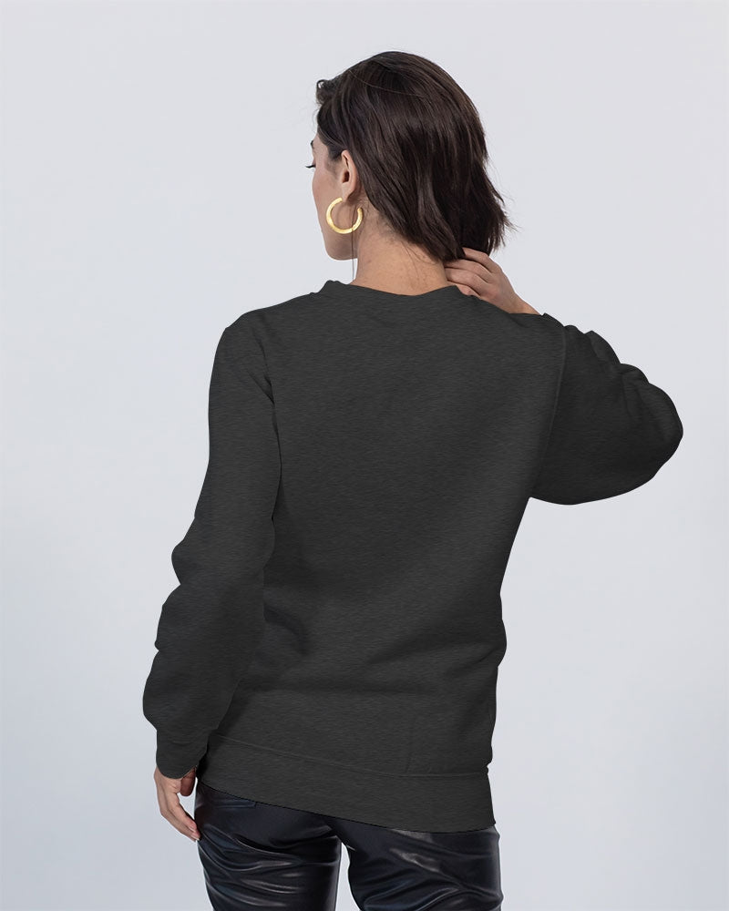 BLU Unisex Premium Crewneck Sweatshirt | CHARCOAL HEATHER