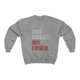 LOLLI GANG Men's "One Finger" Crewneck Sweatshirt