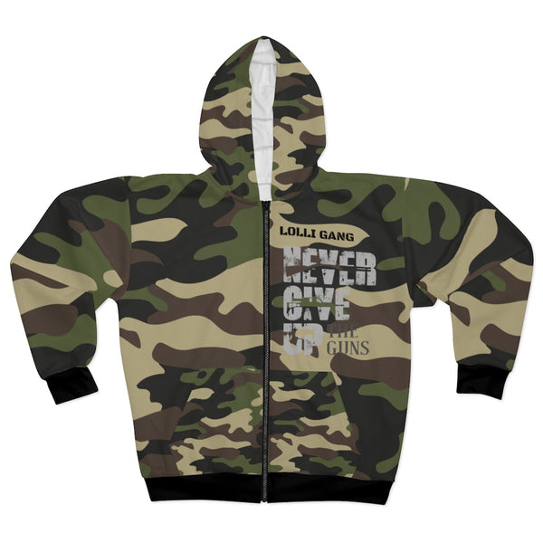Lolli Gang Camouflage Unisex Zip Hoodie