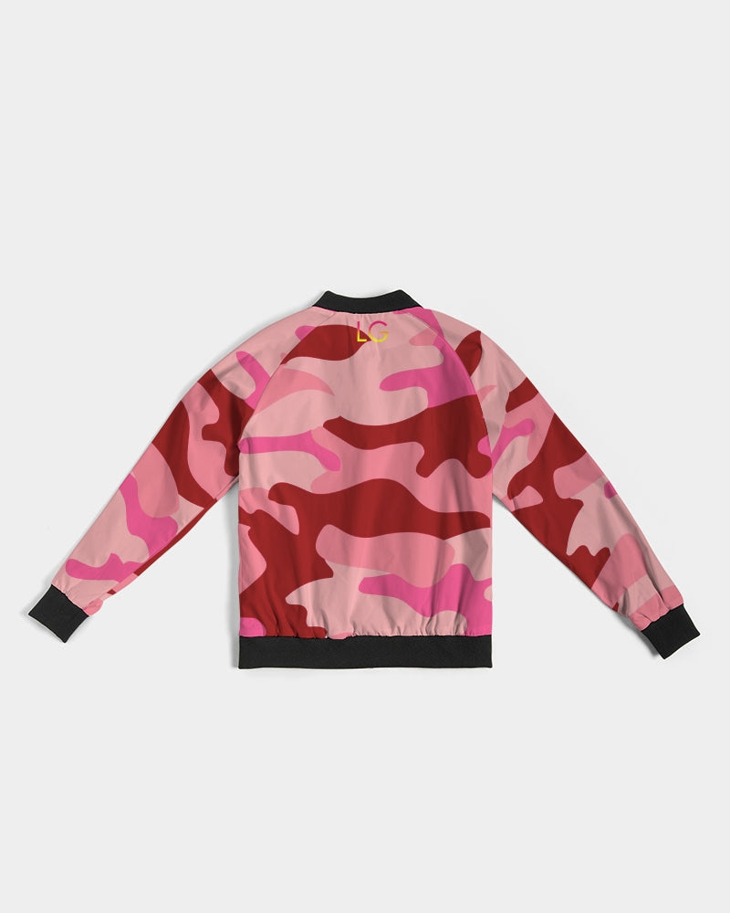 Lolli Gang Pink Camouflage bomber Jacket Women's Bomber Jacket