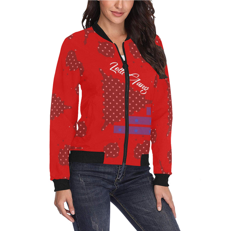 LOLLI GANG USA Women's bomber jacket_red