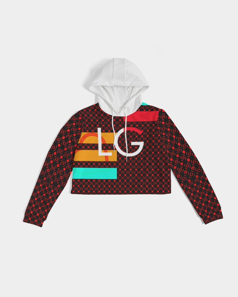LOLLI GANG ABSTRACT  Women's Cropped Hoodie