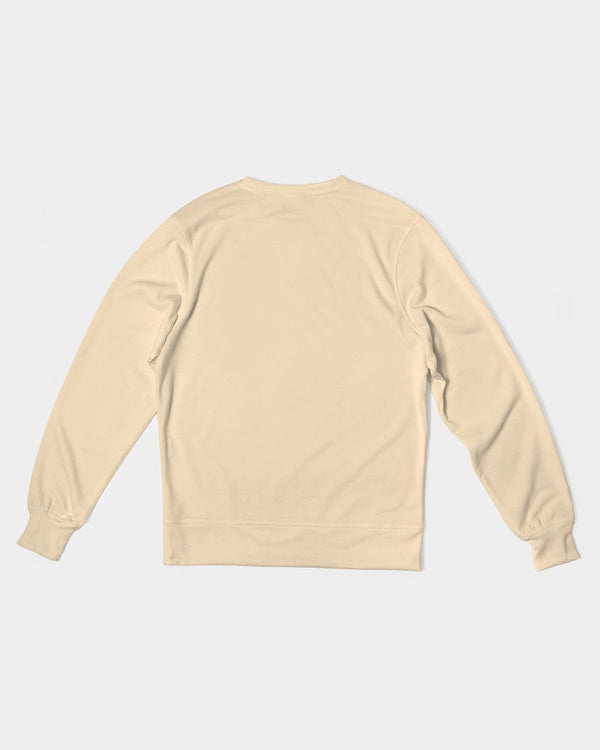 LOLLI GANG MENS Men's Classic French Terry Crewneck Pullover | CREAM