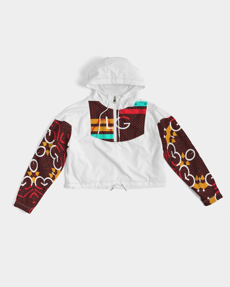 LOLLI GANG ABSTRACT COLLECTION Women's Cropped Windbreaker