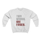 LOLLI GANG Men's "One Finger" Crewneck Sweatshirt
