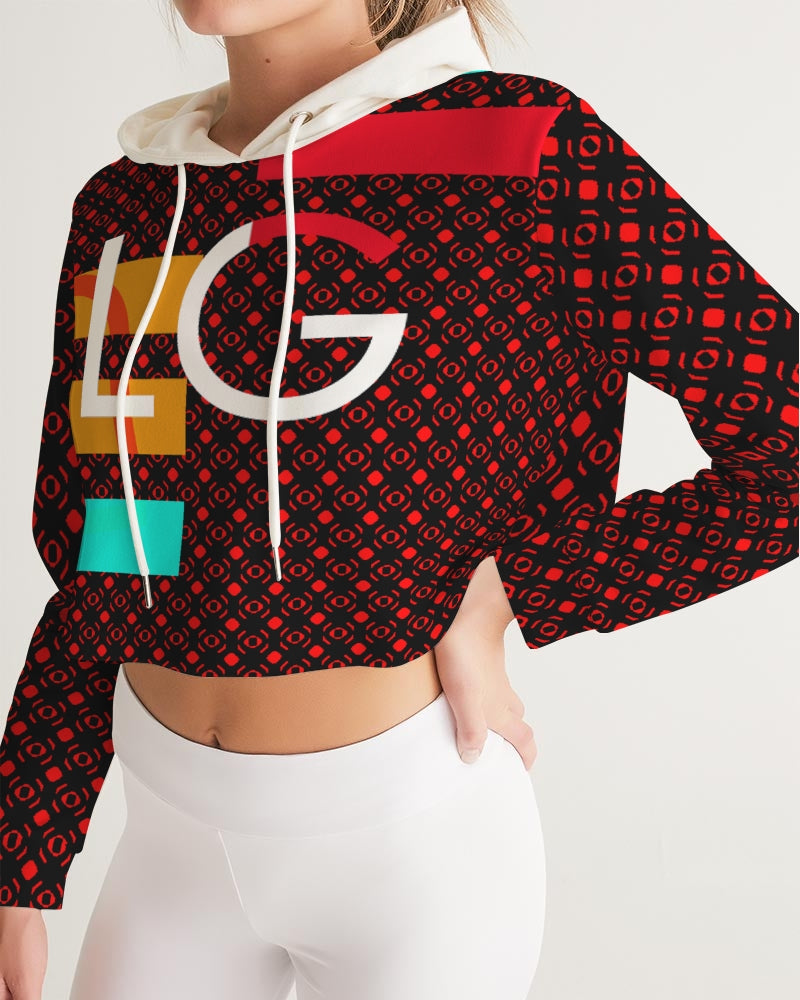 LOLLI GANG ABSTRACT  Women's Cropped Hoodie